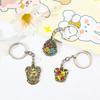Kawaii Metal Keychains Jewelry Key Chain Toy for Kids Christmas Birthday Gift Bag Wholesale