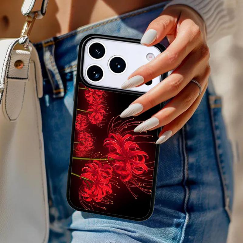 Lycoris radiata flower Phone Case For iPhone 17 Air 14 15 13 12 Max Cover For Apple 16e 11 Pro Max Plus Coque