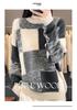 Women's Color Block Plaid Wool Sweater - Round Neck, Thickened Loose Fit, Cashmere Knit Base Layer for Autumn/Winter.