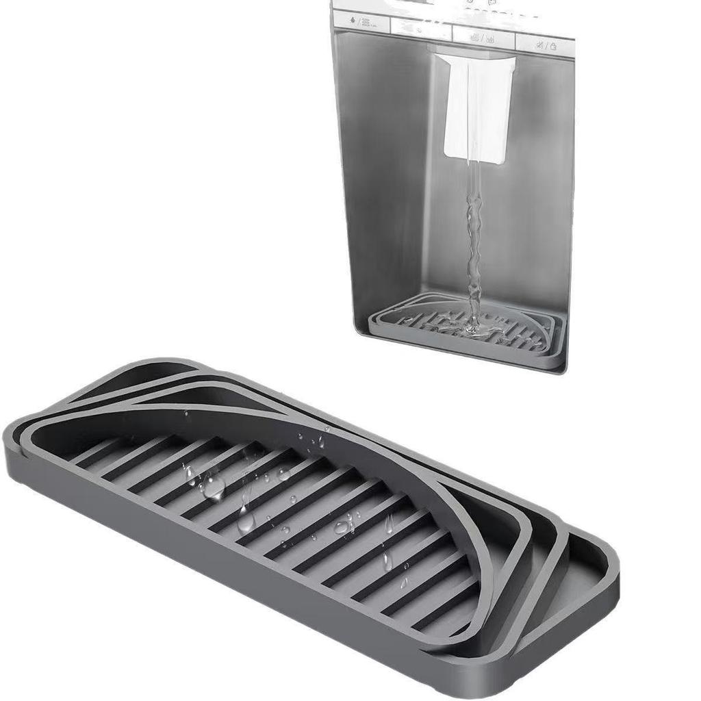 Silicone Drip Tray & Protector Mat for Refrigerator Water Dispensers