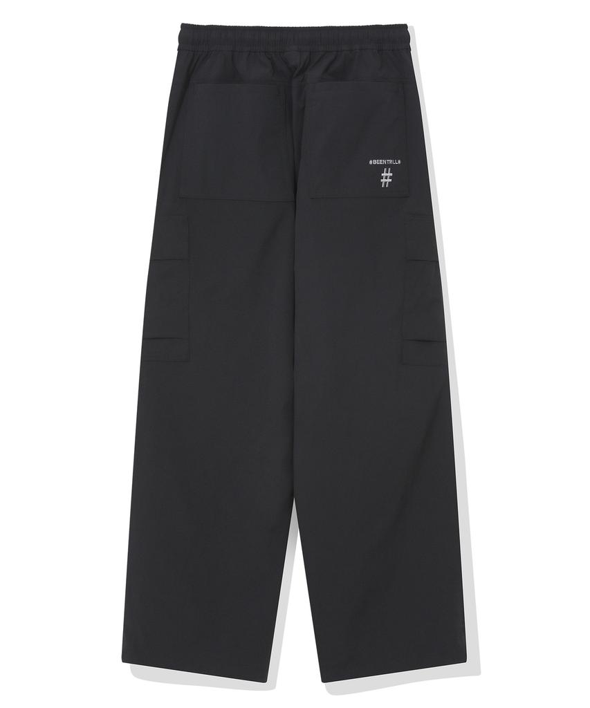 BEENTRILL Stretch Woven Cargo Pants (Black)