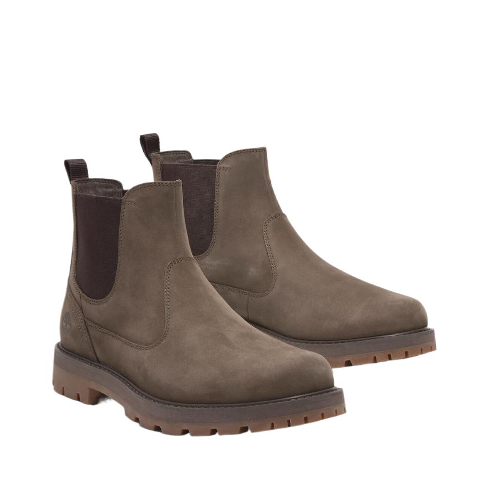 Timberland Britton Road Leather Solid Color Mid-Calf Chelsea Boots Men Boots TB0A6A4WEM51