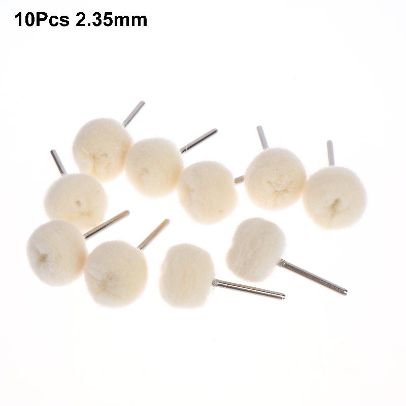 10Pcs Mini Grinding Sanding Head Abrasive Disc Felt 2.35/3Mm Shank Buffing Wheels Metal Polish Brush Drill Rotary Tool