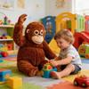 [Boxed Authentic Product] Orangutan Plush Toy, Doll, Cute, Gorilla, Monkey, Multiple Scenes, Realistic Expression, Perfect for Interior Decor and