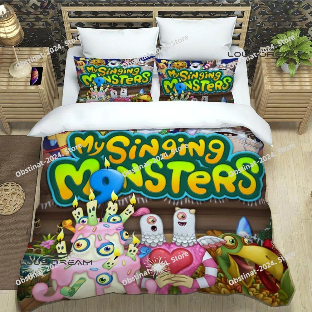 Game My Singing Monsters Bedding Sets exquisite supplies set duvet cover bed comforter set bedding set luxury birthday gift