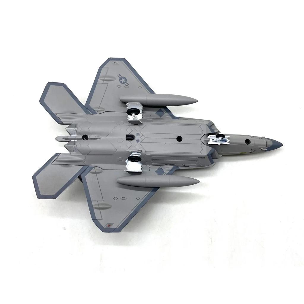 1/100 Scale F-22 Raptor Fighter Alloy Plane Metal Fighter Jet Model Diecast Military Aircraft Model Plane Decor Collection