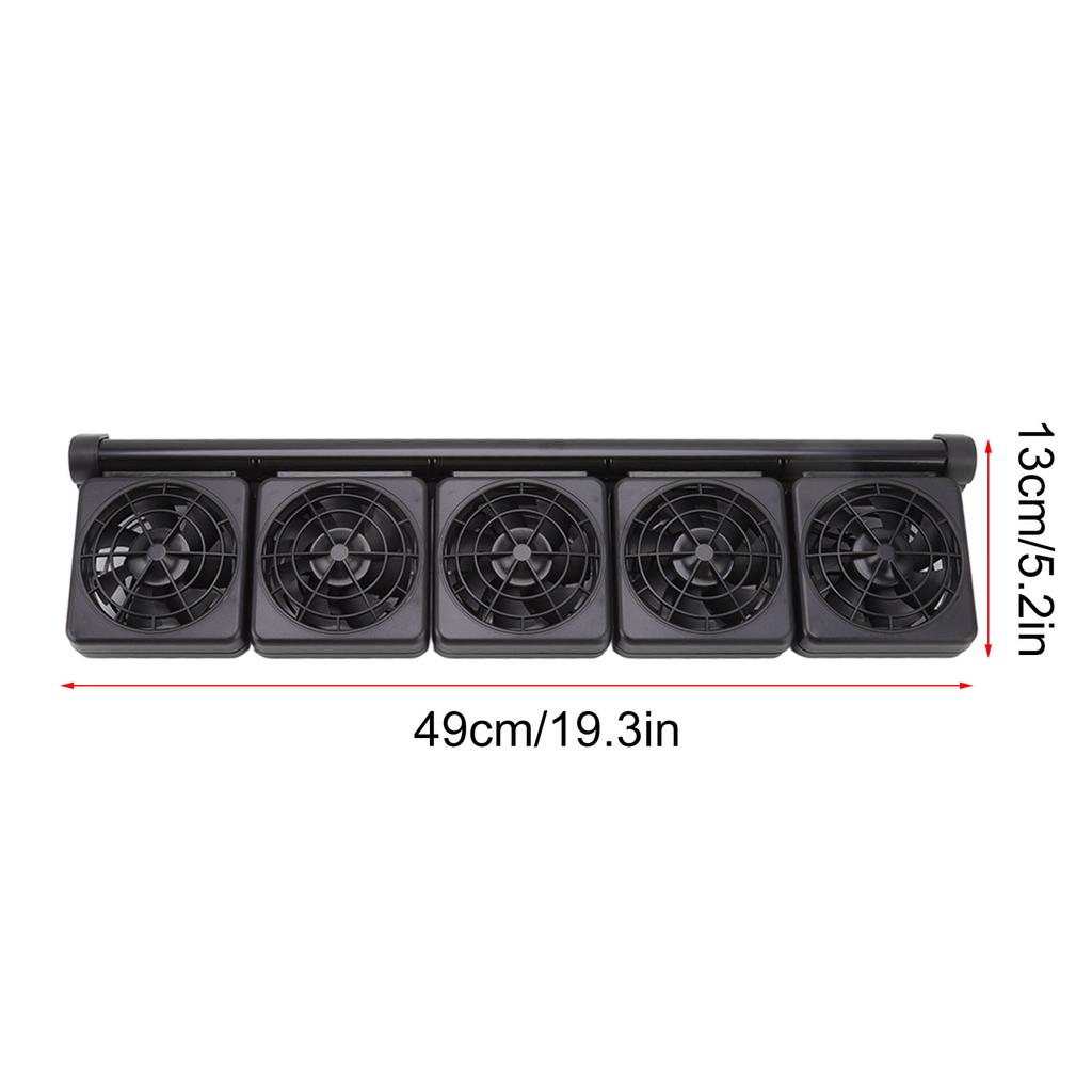 Ryba Chladicí ventilátor Rychlost větru 5 hlav Ventilátor do akvária pro ryby Akvárium