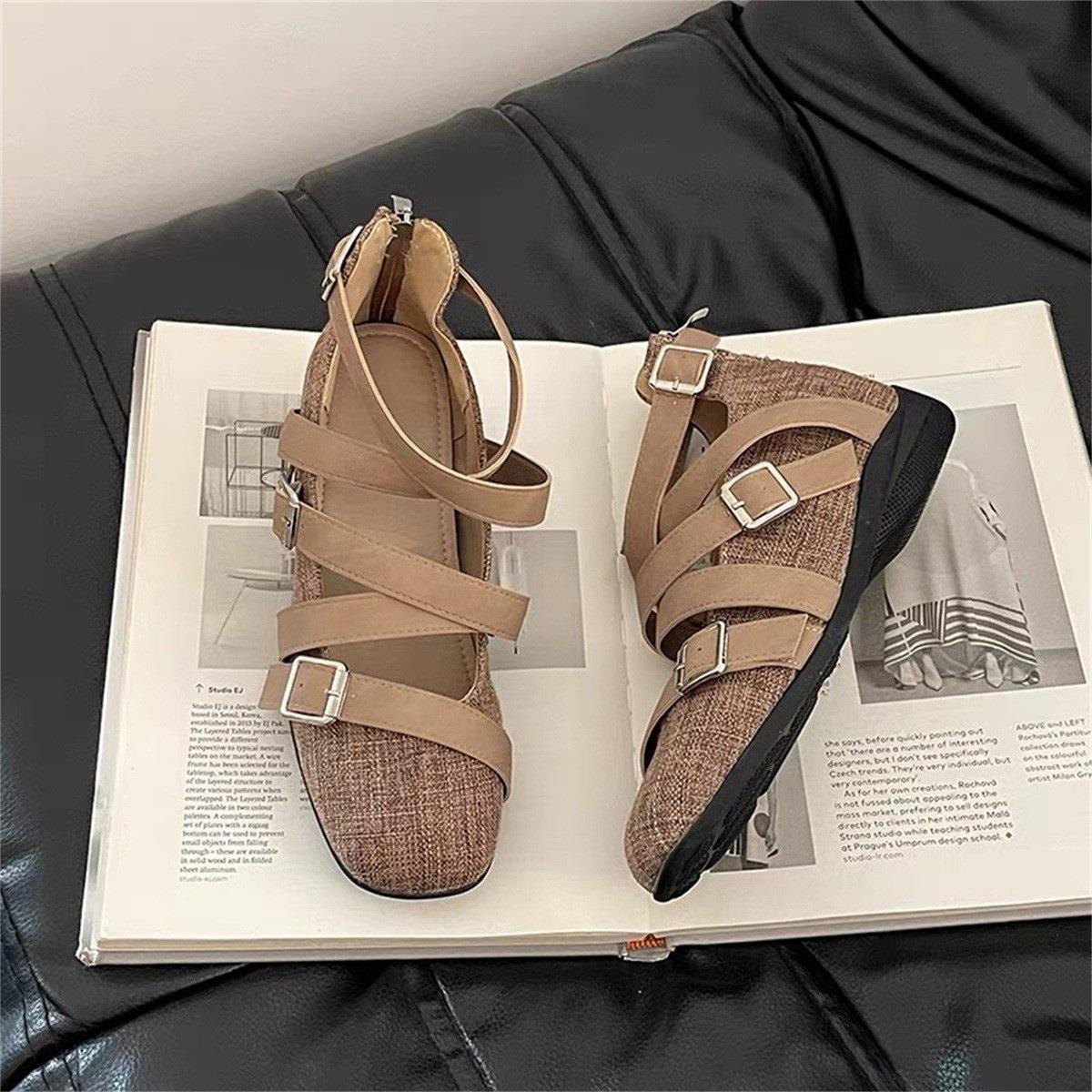 

Inner height increase French Mary Jane shoes 2025 new beautiful skirt temperament ballet single shoes evening shoes 39