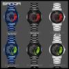 Sanda TEMU Men's Waterproof Quartz Watch with Hollow Dial and Steel Band