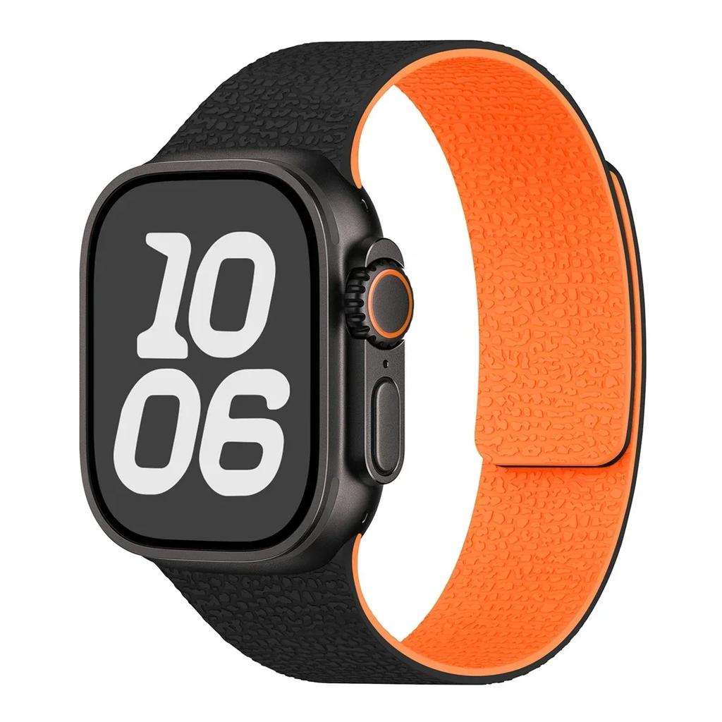 Neues magnetisches Silikonarmband für Apple Watch ultra2 49mm 45mm 42 40mm 46mm 38/41mm Sportarmband Serie 10 9-8-7-6-5-4-3-SE Armband