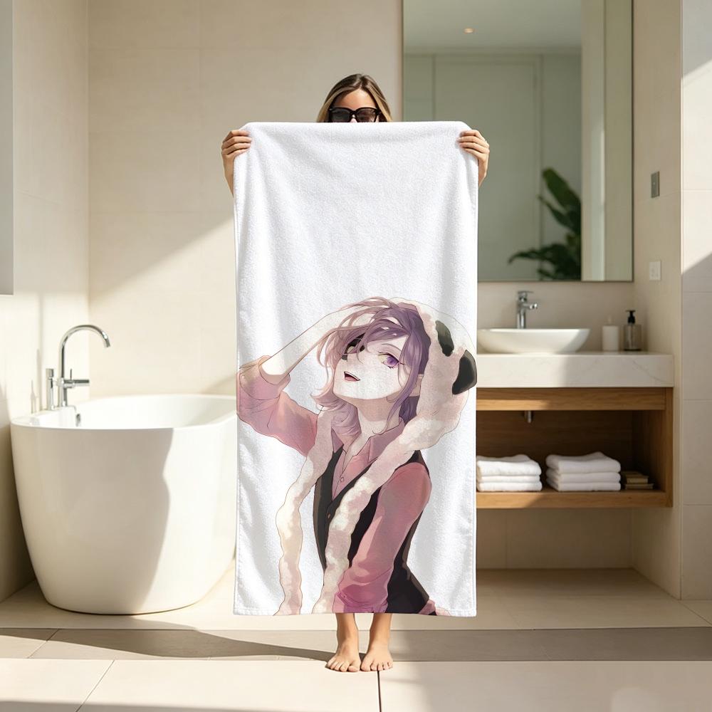 Sci-fi Mystery Anime UN-GO Towel Microfiber soft Beach Towel for Travel Fitness Sauna Bathing Camping