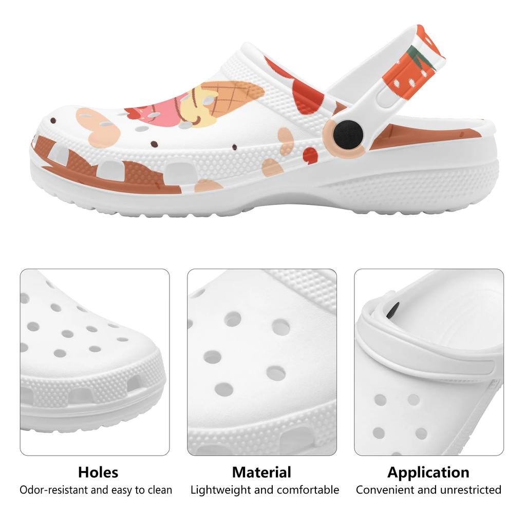 Trendy Printed EVA Clogs Unisex Soft Comfort Soft Garden Shoes Slip On Beach Pool Bathroom Home Home Slippers Easy Clean Wear
