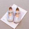 Girls' Leather Shoes 2025 Spring and Autumn New Soft-soled Children's Shallow Mouth Single Shoes Fashion Princess Shoes Girls Mary Jane Shoes Tide