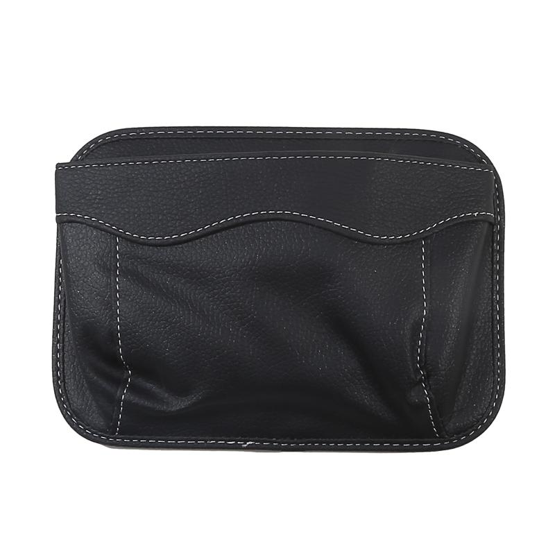 Car Seat Gap Filler PU Leather Auto Console Side Storage Boxes Car Front Seat Gap Organizer Multifunctional Dropping Blocker Bag