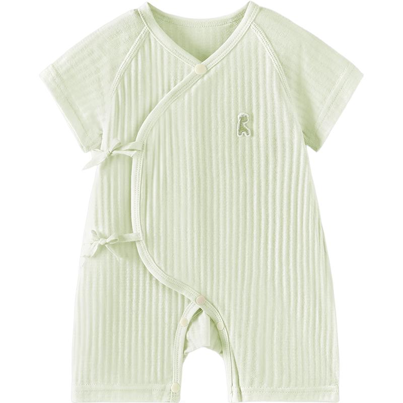 TONGTAI Baby Pure Cotton Short Sleeve Butterfly Romper
