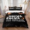Hocus Pocus Focus Print 3Pcs Bedding Setduvet Cover With 2 Bedropillowcase Home Birthday Gift