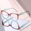 New Model Chic Cat-Eye Glasses: Transparent Frame with Two-Tone Accents, Fashion Eyewear for Women