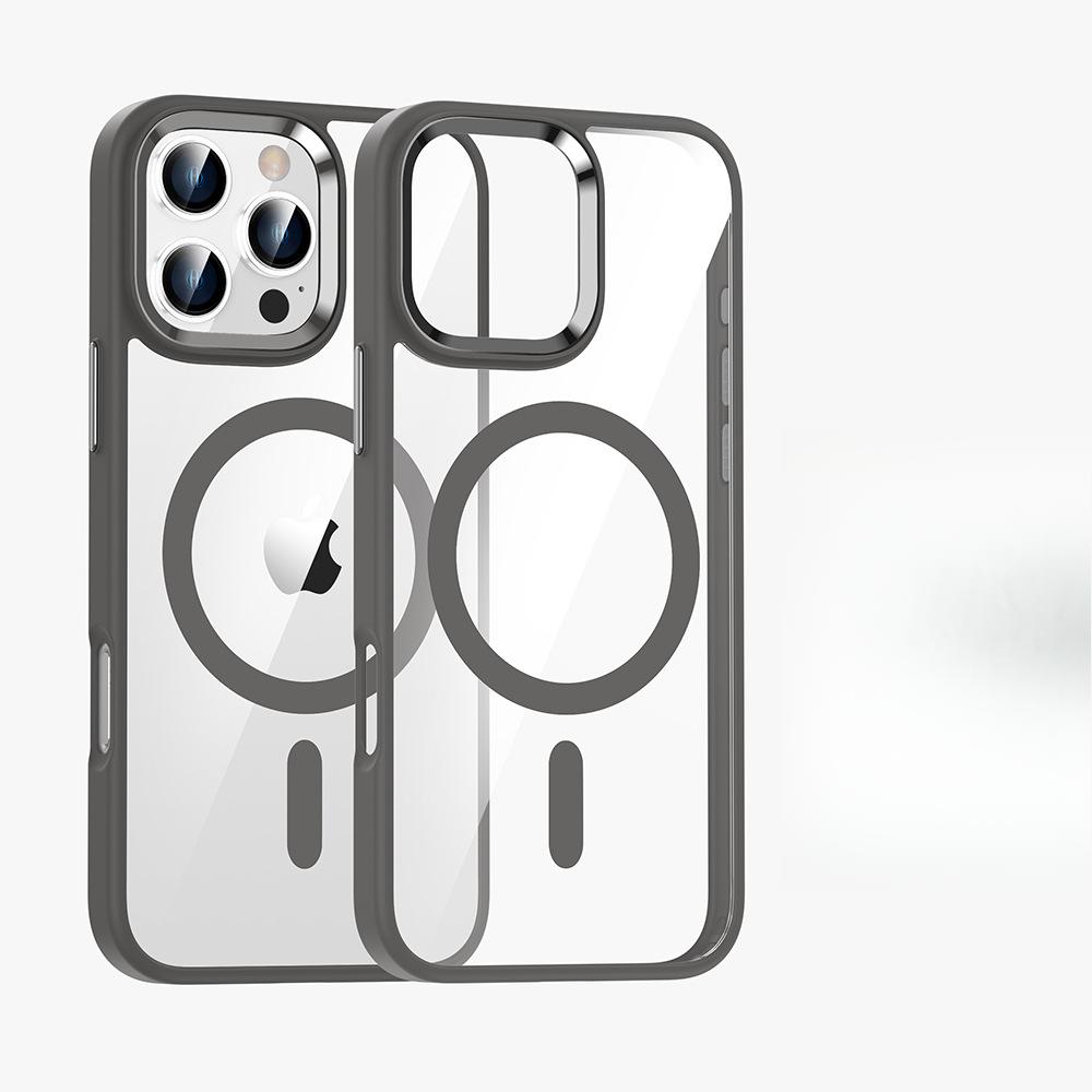 Applicable To Apple 16 Mobile Phone Case IPhone 14 Metal 13 Transparent 15 ProMax Skin Feeling 12 Magnetic 16E Set 15