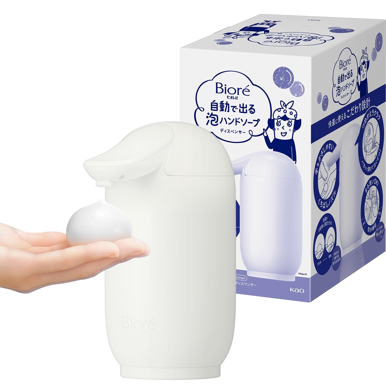 

Biore u Automatic Foaming Hand Compact Full Wash Soap, Size, белый