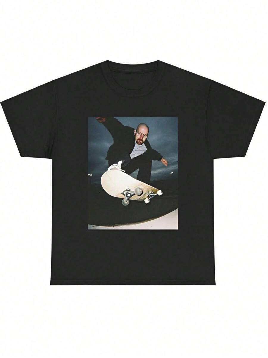 Breaking Bad, Heisenberg Vintage, Walter White 90s Skate T-Shirt Unisex s Vintage Black T-SHIRT S