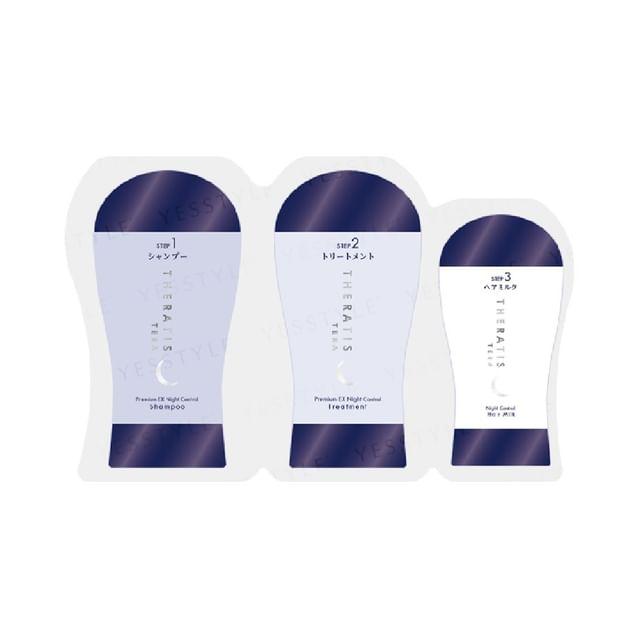 ViCREA - THERATIS TERA Premium EX Night Control Shampoo & Hair Treatment & Hair Milk Sachet Set 10ml + 10g + 3g