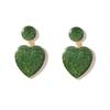 Cross-border Christmas Heart Pendant Geometric Earrings for Women - Versatile Fashion Accessory