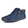 Hand-stitching Split Leather Shoes Men Loafers Comfortable Ankle Boots For Men Women Casual Shoes Moccasins Man Women Flats Shoes