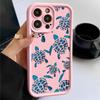 Sea Turtle Pattern Matte TPU Cover Shell For iPhone 16E 16 Pro 15 Pro Max 14 13 12 11 Soft Shockproof Lens Protection Phone Case