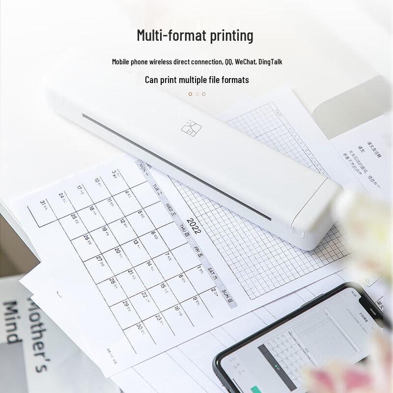 Hanyin A4 Portable Wireless Bluetooth Thermal Printer MT800Q CN Plug (adapter Included)