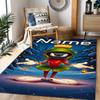 Looney Taz Art Personalized Name Carpet Design for Decorate room Entryway Study room Balcony Anti-slip Rug Anime Office Decor