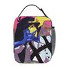 Ena Dream BBQ Glitch Print Insulated Lunch Bag Portable Meal Container Cooler Bag Tote Lunch Box Office Picnic Food Storage Bags