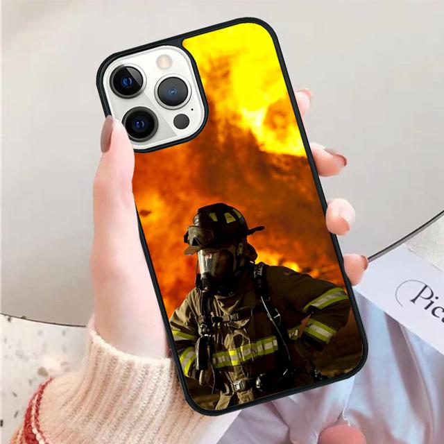 Firefighter Heroes Fireman Phone Case for iPhone 17 Air 16 15 14 12 13 PLUS 11 PRO MAX Back Fundas coque Cover Shell
