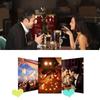Modern Crystal Candle Holders Glass Candlestick Ornaments Creative Butter Lamp Holder  Indoor