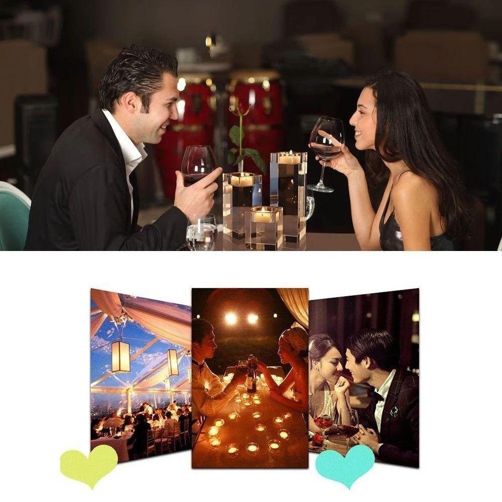 Modern Crystal Candle Holders Glass Candlestick Ornaments Creative Butter Lamp Holder  Indoor