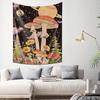 Psychedelic Planet Mushroom Forest Wall Hanging  Mystical Dreamy Home Decor Tapestry
