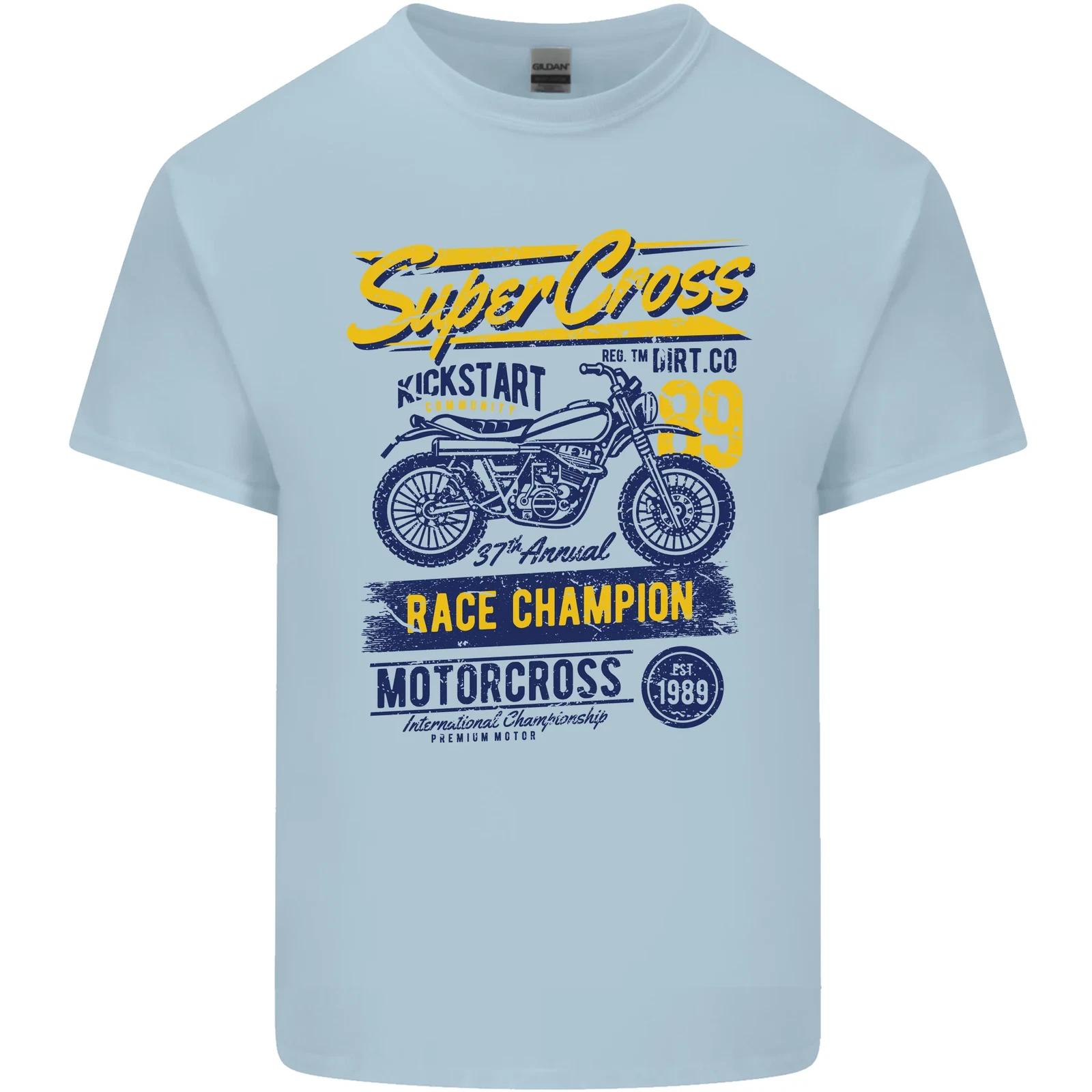 Supercross MotoX Dirt Bike Motocross Kids T-Shirt Childrens S
