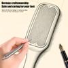 1Pcs Pedicure Foot File Tools Professional Dead Skin Callus Removal Stainless Steel Ergonomic Handle For Smooth Feet
