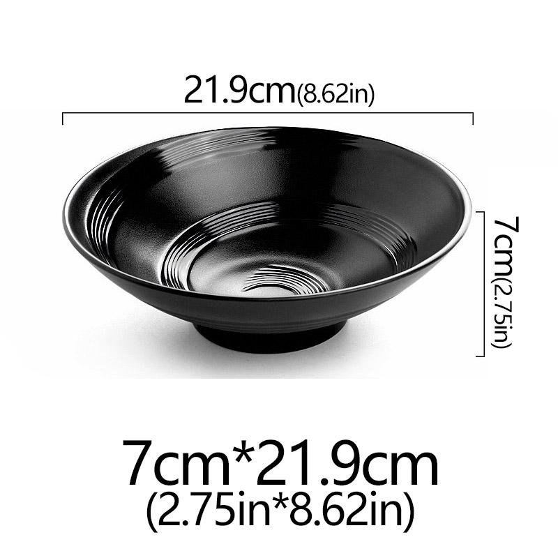 Frosted Melamine Ramen Bowl Imitation Porcelain Large Noodle High Temperature Resistance Bowl Salad Soup Bowl Fast FoodTableware