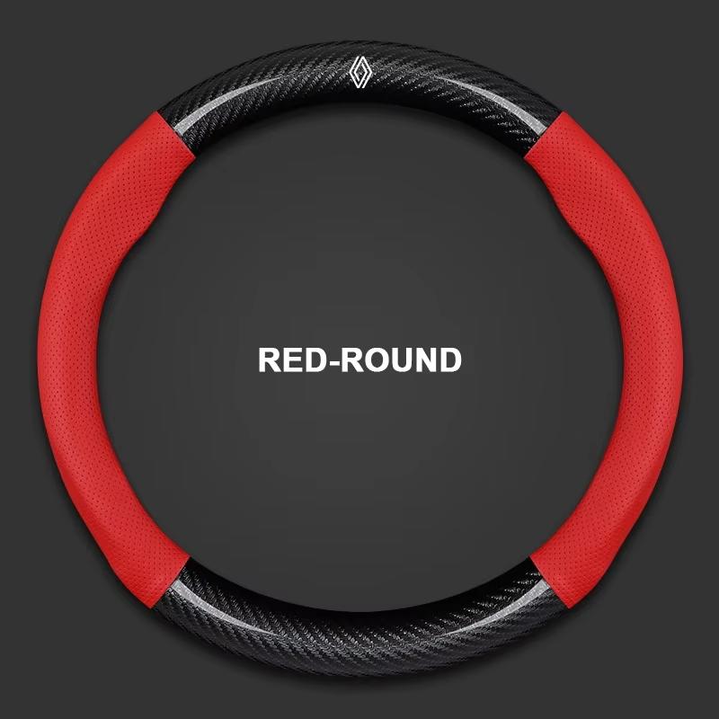 2026 Chaud Pour Cache-Moyeux Renault Couvre-Volant en Cuir de Voiture Pour Renault Kardian Kwid Clio Captur Megane 3 Volant Auto
