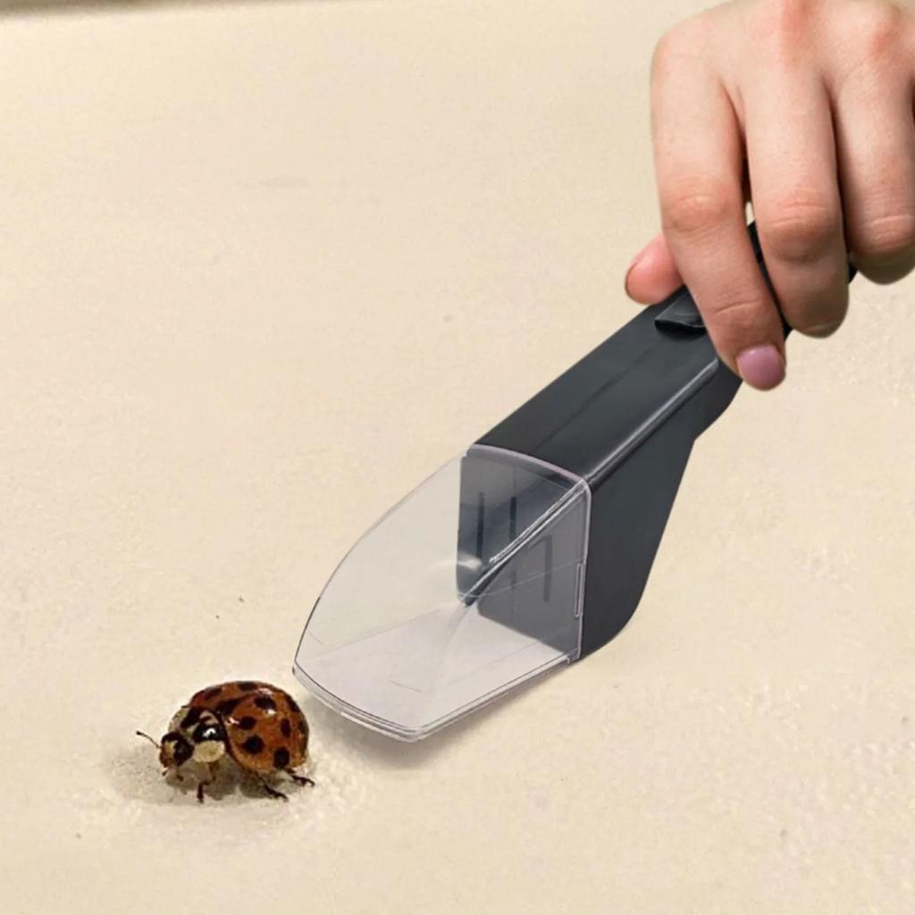 Handheld Insect Catcher Safe Non Toxic Plastic Tool For Home Pest Control With Ergonomic Round Grip