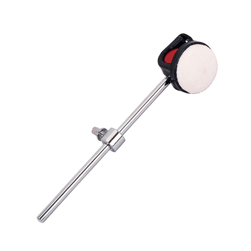 Percussion Hammer Drum Stick Bas Drum Beater Hammer Silikonhuvud med filt bomull för trumset