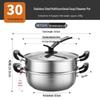 MAXCOOK 32cm 2-Layer Stainless Steel Steamer Pot