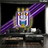 RSC Anderlecht Wall tapestry, aesthetic printed fabric blanket, suitable for bedroom, living room, and home decor.