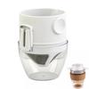Tragbarer faltbarer Kaffeefilter wiederverwendbar mit Tassenhalter Kaffeefiltertassen Edelstahl leicht zu reinigen Tropffiltertasse
