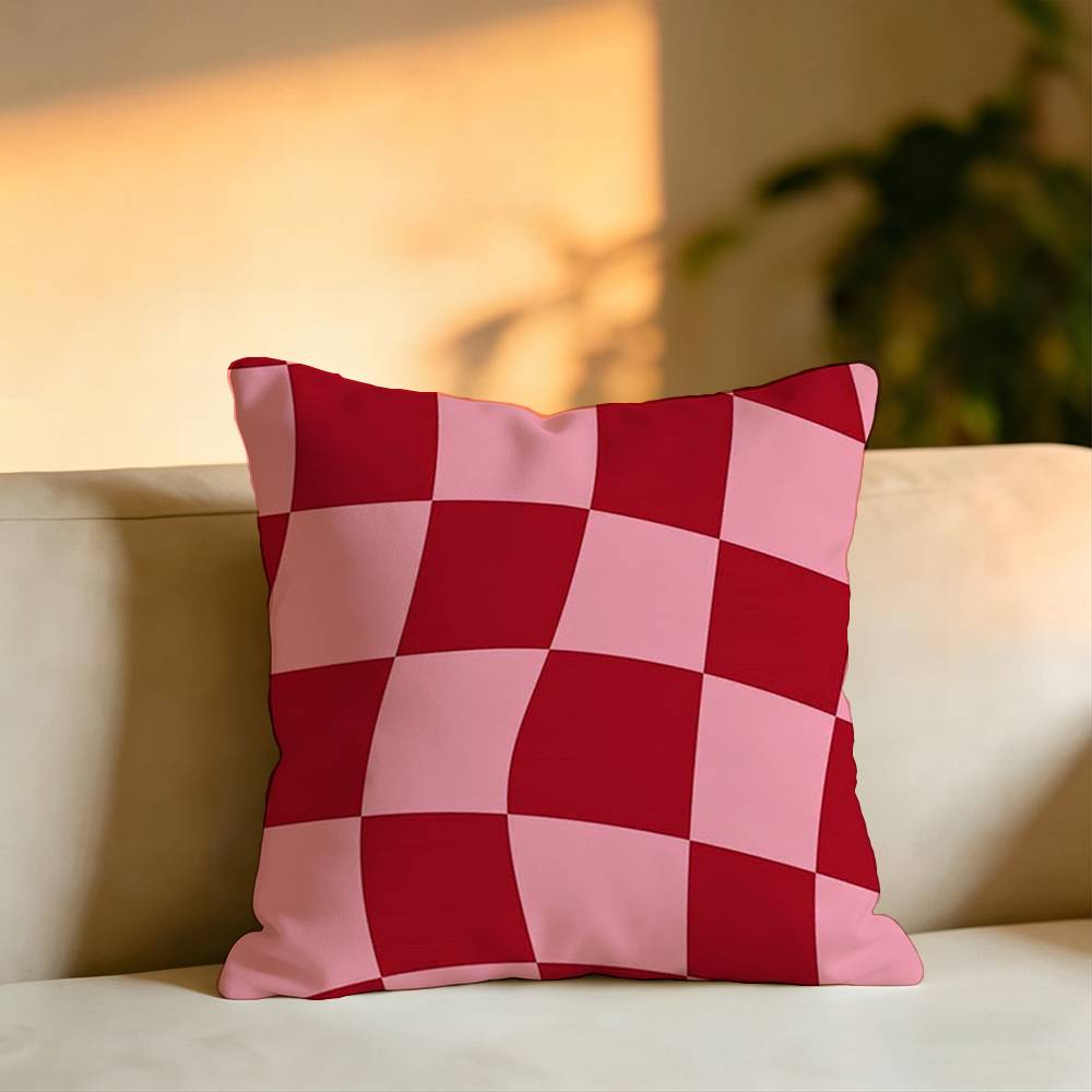 Minimalist Color Art Pillow Case Square DoubleSided Sofa Cushion Cover Bedroom Bedside Pillow