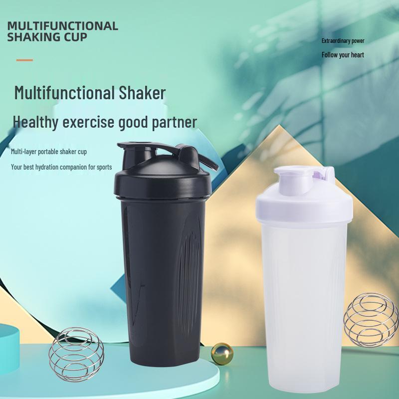 

Creative Sports Fitness Shaker Cup - Plastic Protein Powder and Smoothie Mixer 601-700 ml чёрный