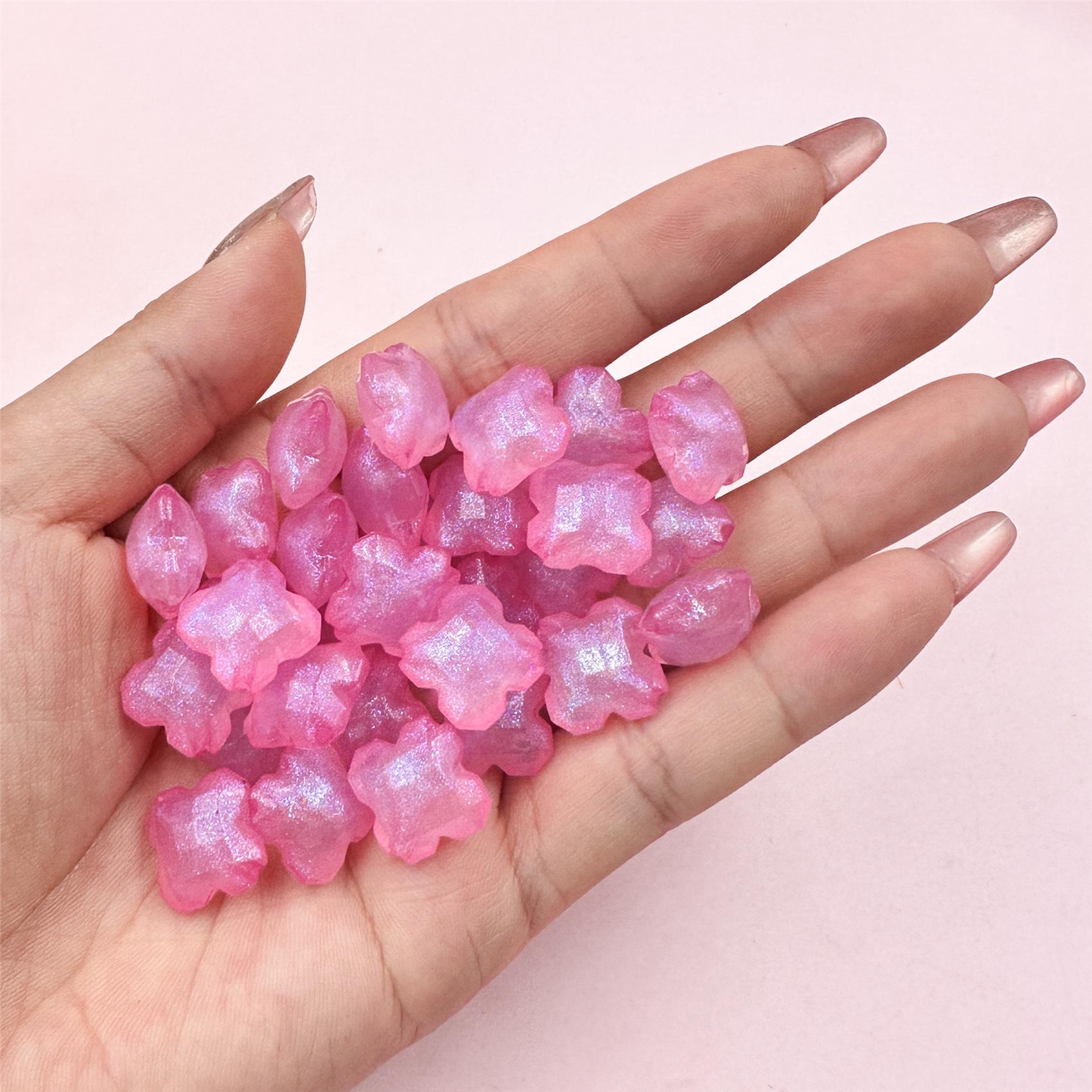 

Акрил ручной работы, модные браслеты, серьги, четырехугольные звезды, материалы, сделай сам, 60 шт., 16 мм, свободные бусины, ювелирные аксессуары красный