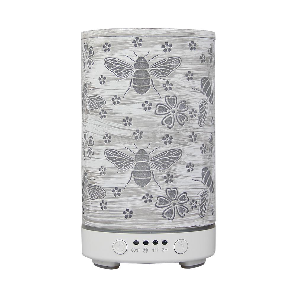 Timing Function Essential Oil Diffuser 100ml Scent Diffuser Hollow Dragonfly Bee Ultrasonic Air Humidifier Iron Aroma Diffuser