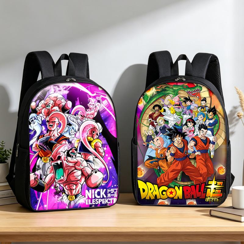 Dragons Ball Backpack Student Goku Vegeta Cartoon Anime Schoolbag Waterproof Large Capacity Men Rucksack Bookbag Stationery Gift