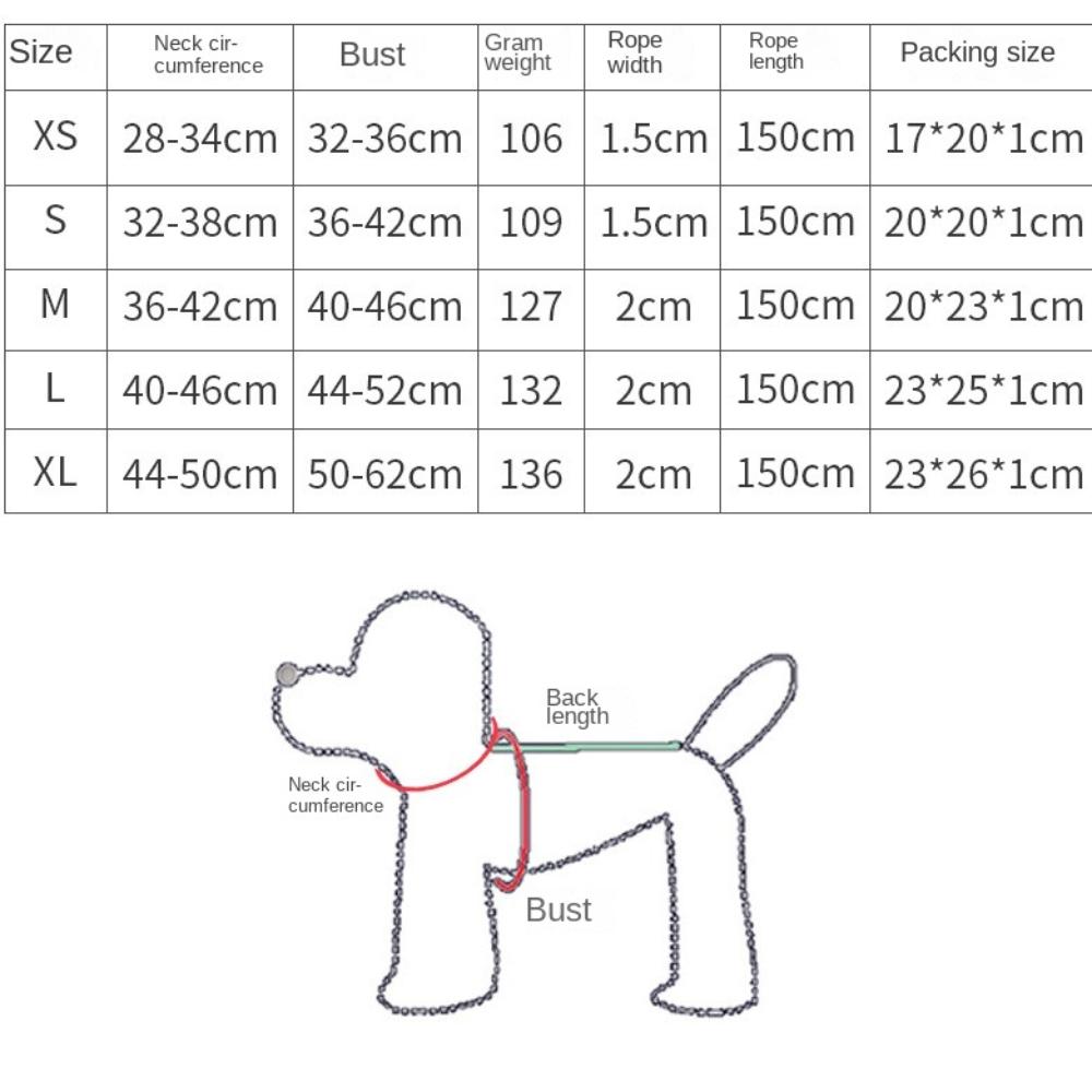 Anti-Escape Pet Harness Leash Adjustable Dog Collar Harness Cat Chest Strap Vest  Pet Accessories